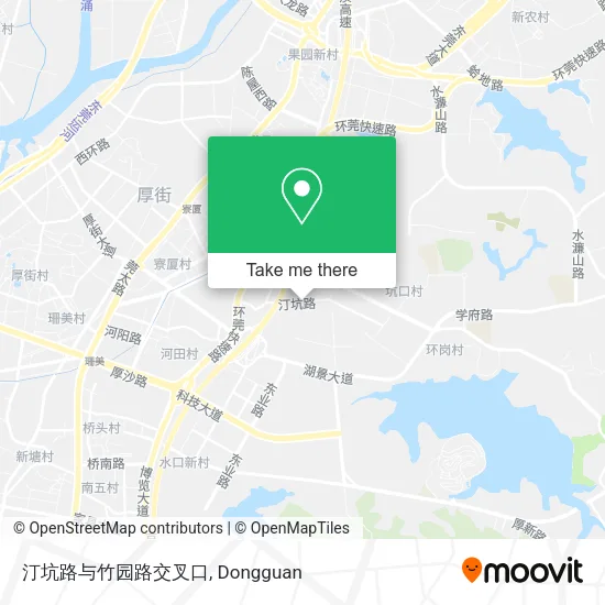 汀坑路与竹园路交叉口 map