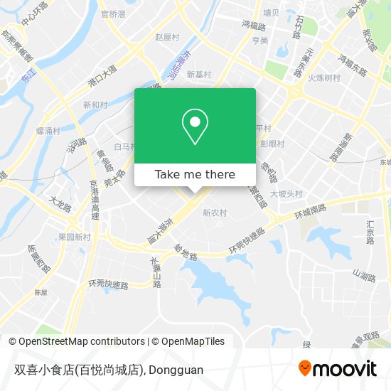 双喜小食店(百悦尚城店) map