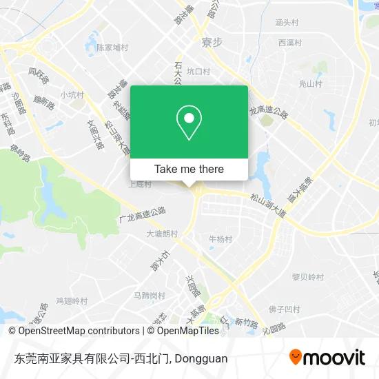 东莞南亚家具有限公司-西北门 map