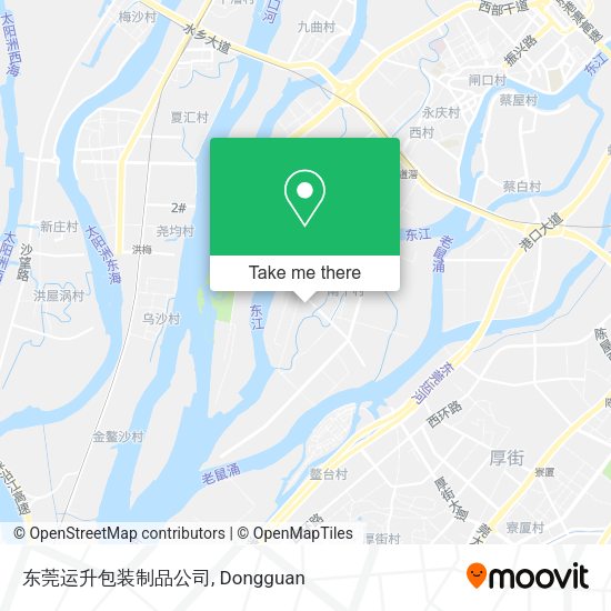 东莞运升包装制品公司 map