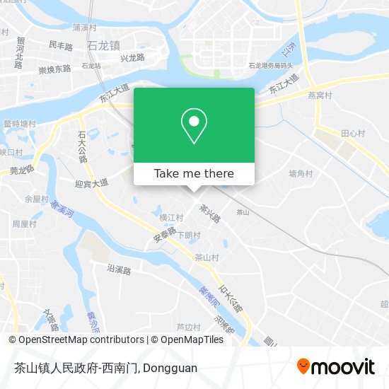茶山镇人民政府-西南门 map