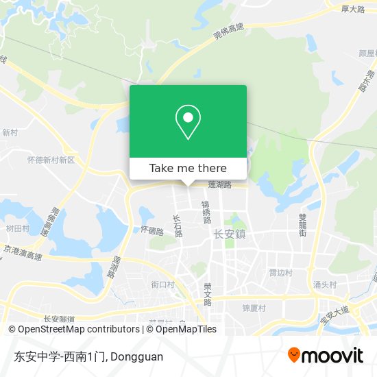 东安中学-西南1门 map