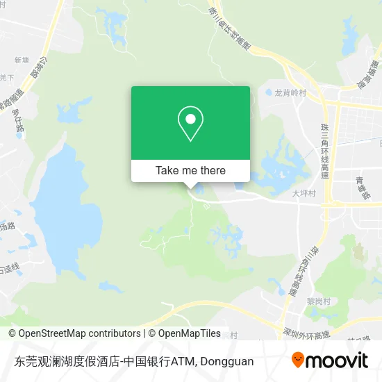东莞观澜湖度假酒店-中国银行ATM map