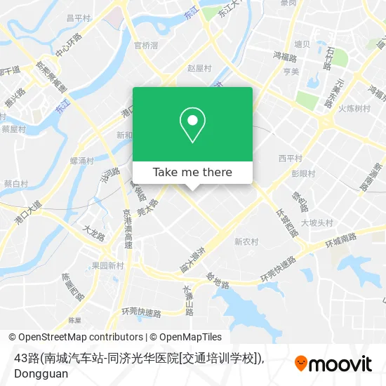 43路(南城汽车站-同济光华医院[交通培训学校]) map