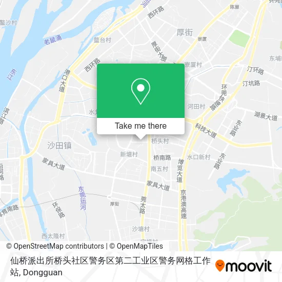 仙桥派出所桥头社区警务区第二工业区警务网格工作站 map