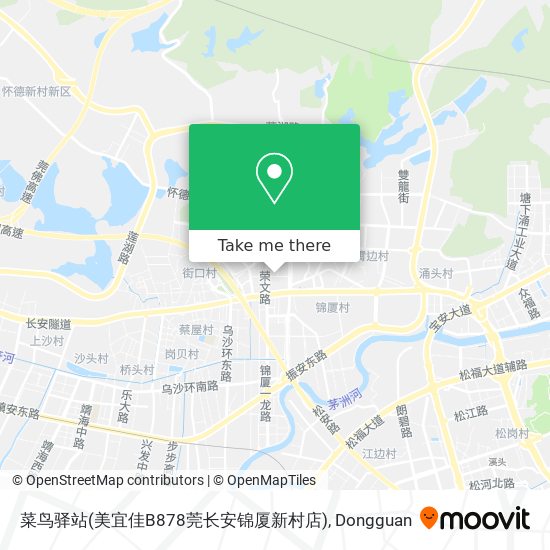 菜鸟驿站(美宜佳B878莞长安锦厦新村店) map