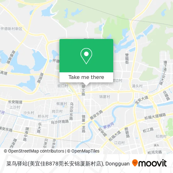 菜鸟驿站(美宜佳B878莞长安锦厦新村店) map