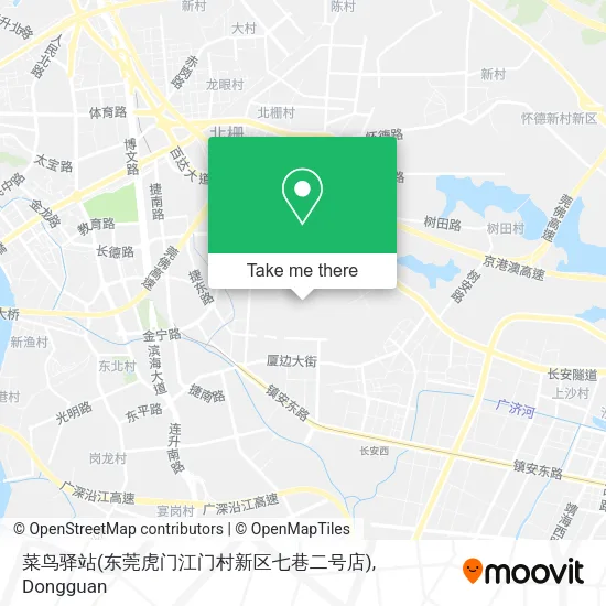 菜鸟驿站(东莞虎门江门村新区七巷二号店) map