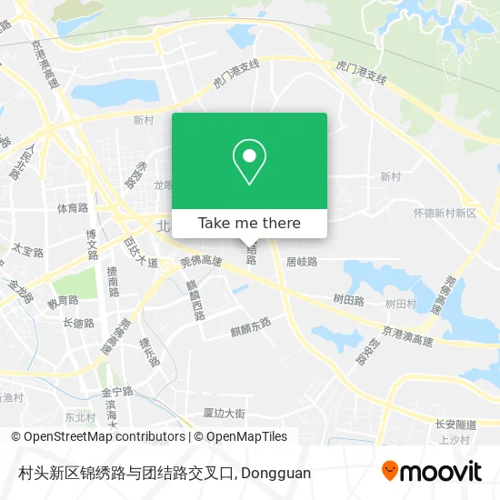 村头新区锦绣路与团结路交叉口 map