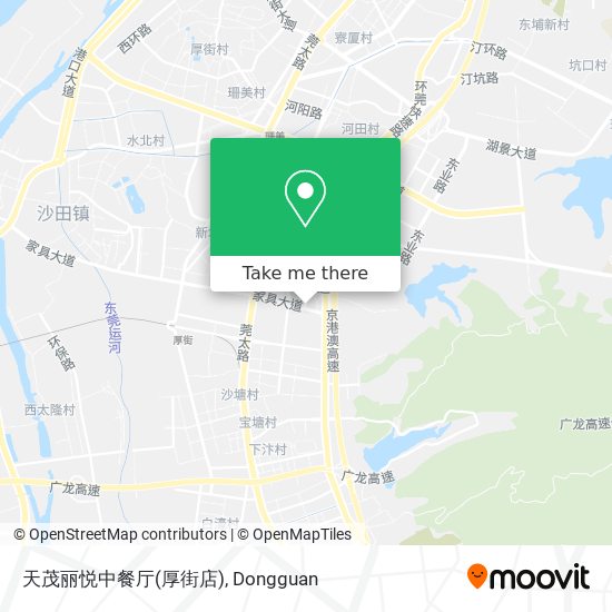 天茂丽悦中餐厅(厚街店) map