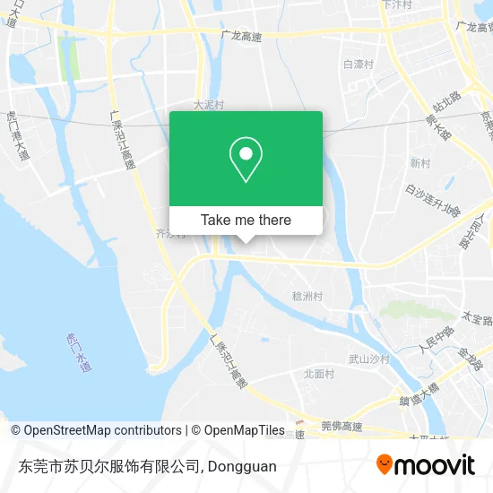 东莞市苏贝尔服饰有限公司 map