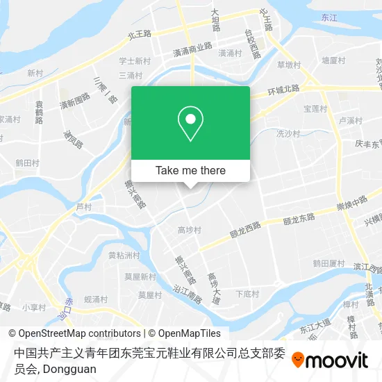 中国共产主义青年团东莞宝元鞋业有限公司总支部委员会 map