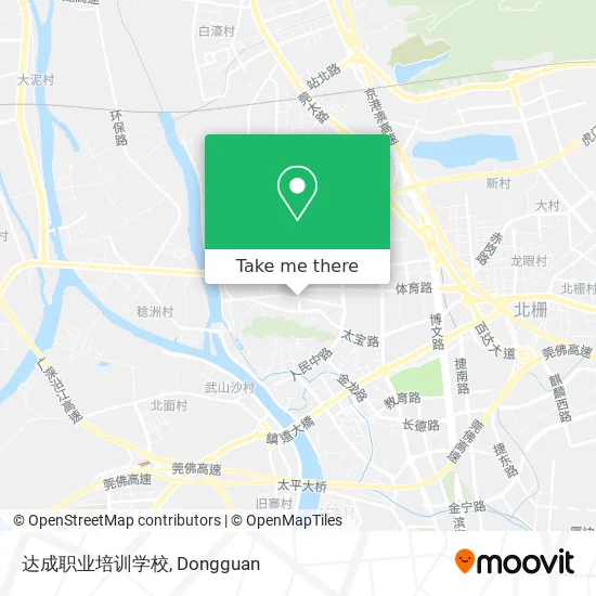 达成职业培训学校 map