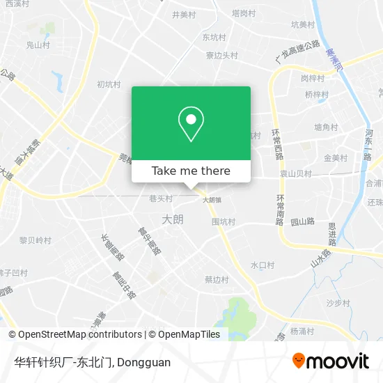 华轩针织厂-东北门 map
