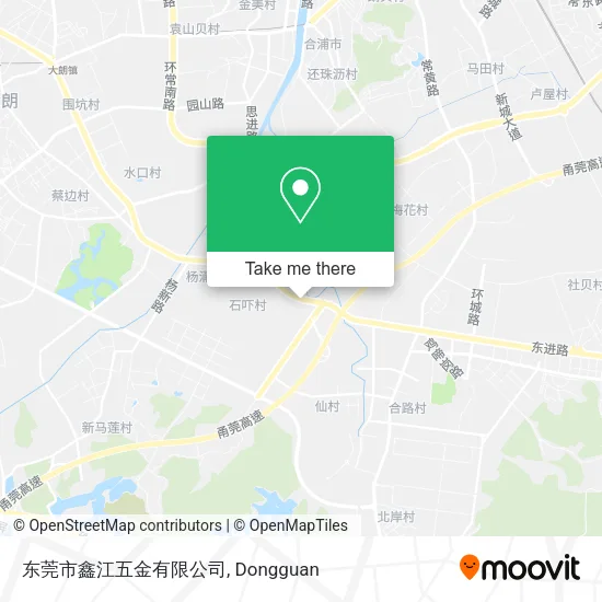 东莞市鑫江五金有限公司 map