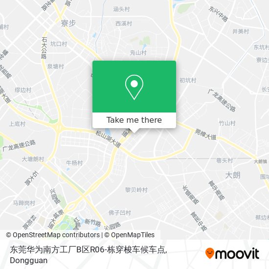 东莞华为南方工厂B区R06-栋穿梭车候车点 map