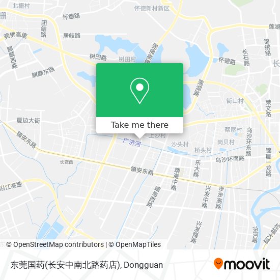 东莞国药(长安中南北路药店) map