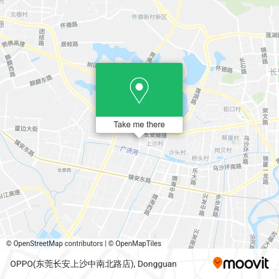 OPPO(东莞长安上沙中南北路店) map