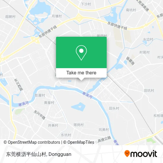 东莞横沥半仙山村 map