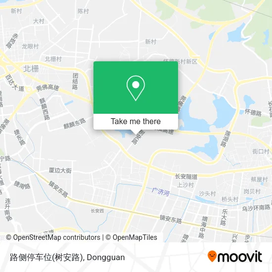 路侧停车位(树安路) map