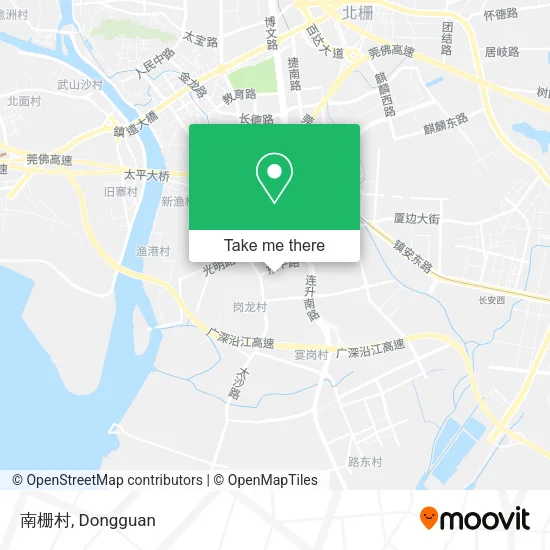 南栅村 map