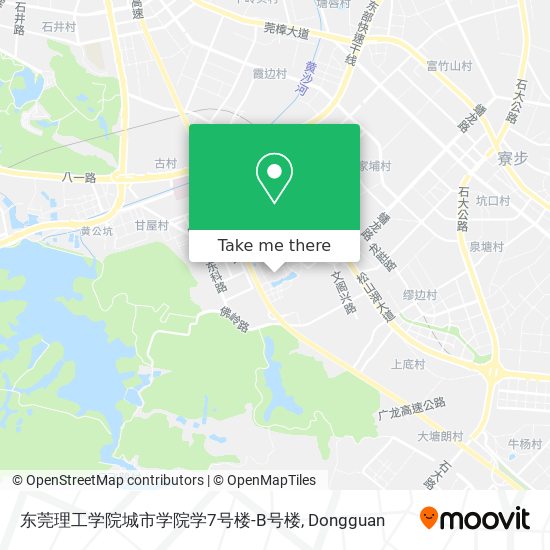 东莞理工学院城市学院学7号楼-B号楼 map