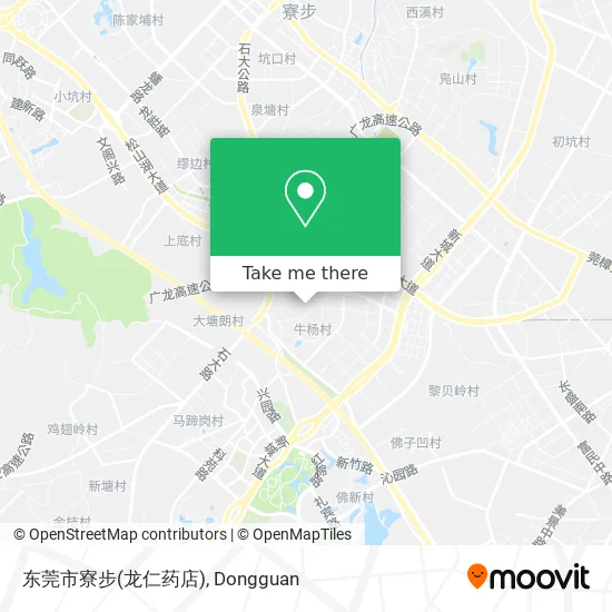 东莞市寮步(龙仁药店) map