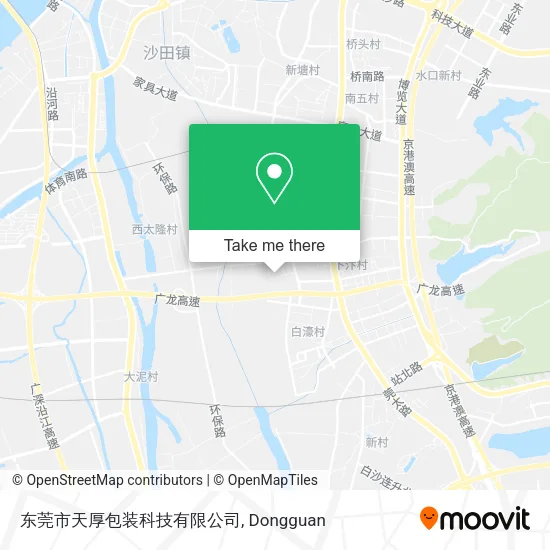 东莞市天厚包装科技有限公司 map
