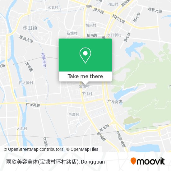 雨欣美容美体(宝塘村环村路店) map