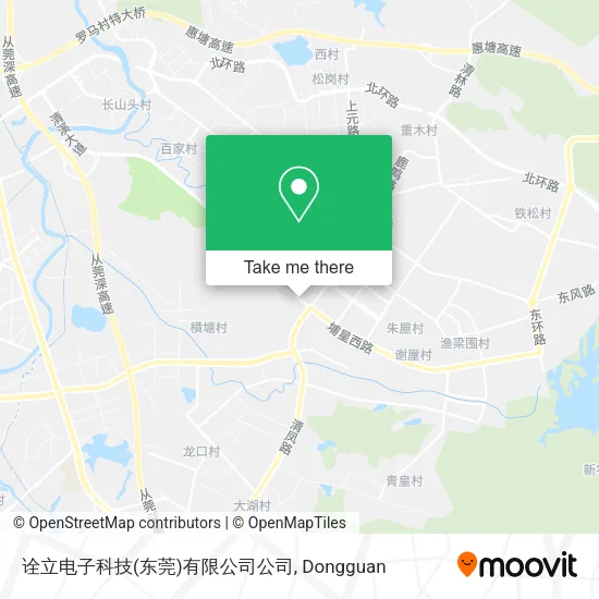 诠立电子科技(东莞)有限公司公司 map