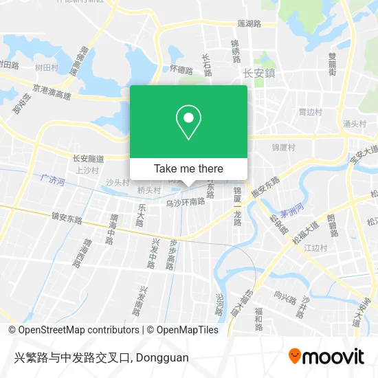 兴繁路与中发路交叉口 map