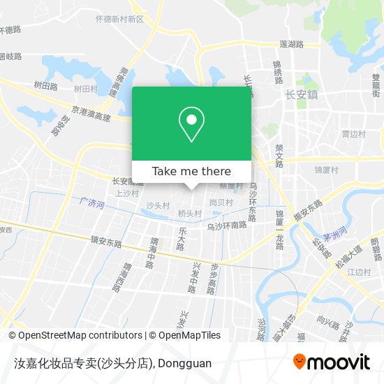 汝嘉化妆品专卖(沙头分店) map