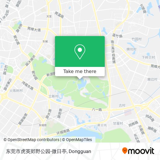 东莞市虎英郊野公园-微日亭 map