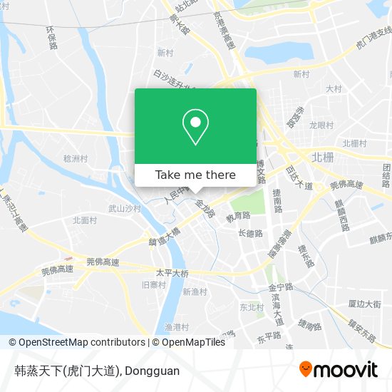 韩蒸天下(虎门大道) map