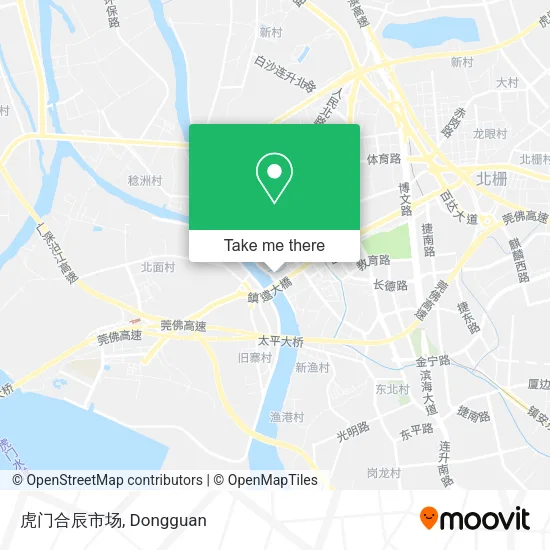 虎门合辰市场 map