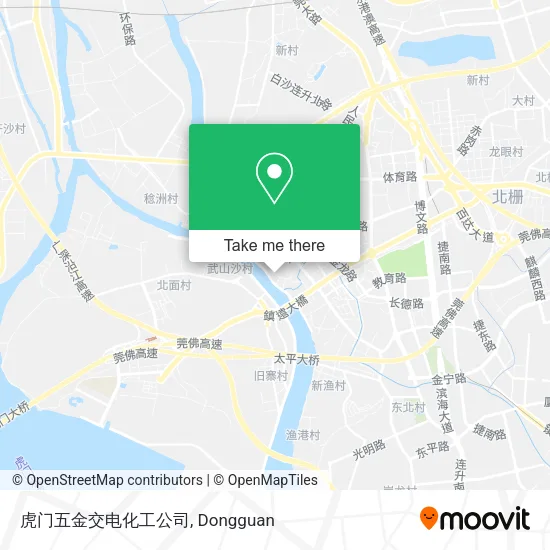 虎门五金交电化工公司 map