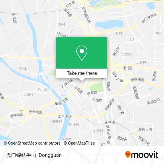 虎门锦锈半山 map