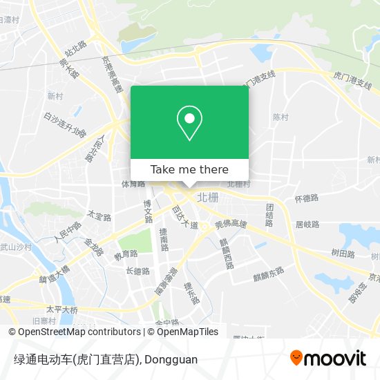 绿通电动车(虎门直营店) map