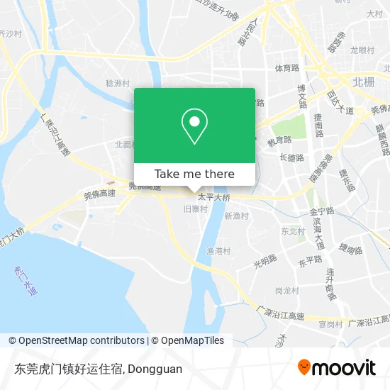 东莞虎门镇好运住宿 map