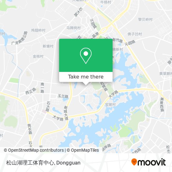 松山湖理工体育中心 map