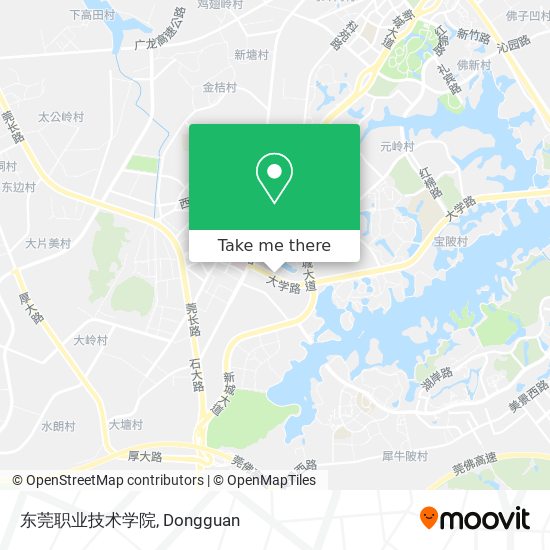 东莞职业技术学院 map