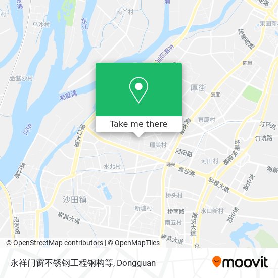 永祥门窗不锈钢工程钢构等 map