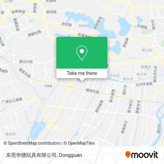 东莞华德玩具有限公司 map