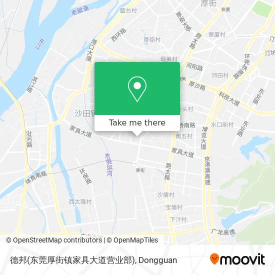 德邦(东莞厚街镇家具大道营业部) map