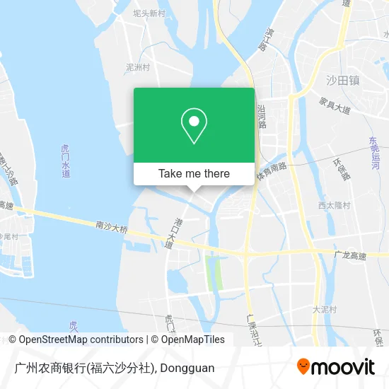 广州农商银行(福六沙分社) map