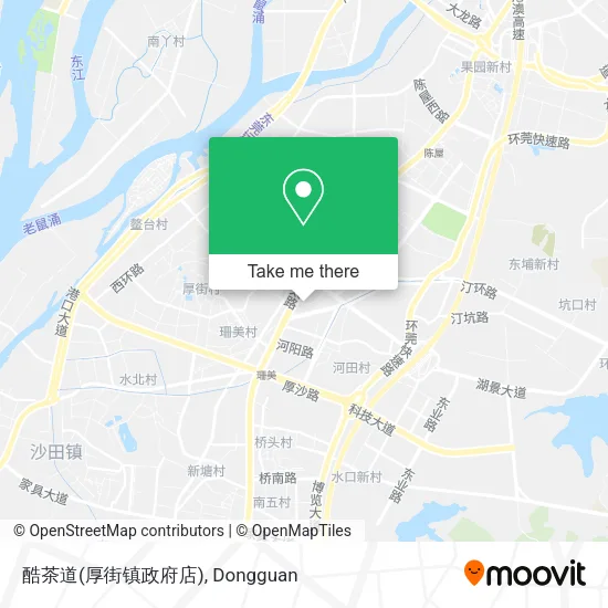 酷茶道(厚街镇政府店) map