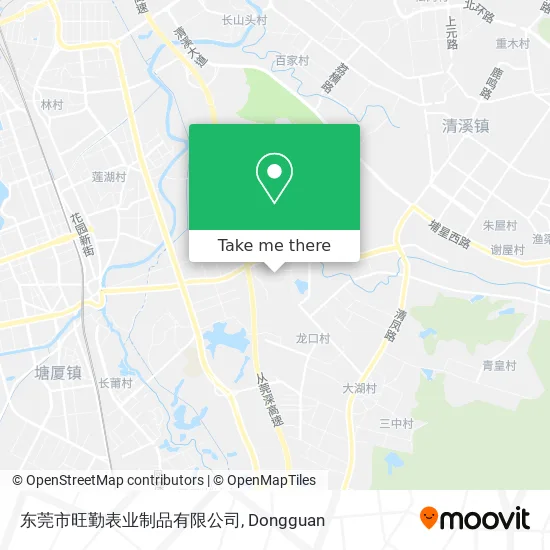 东莞市旺勤表业制品有限公司 map
