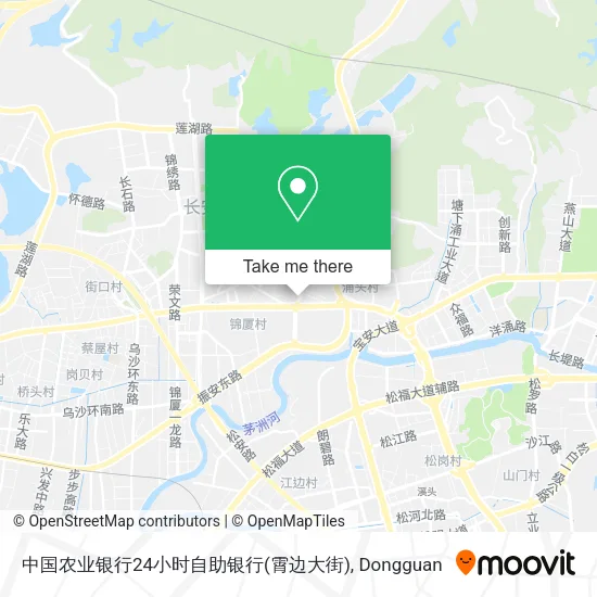 中国农业银行24小时自助银行(霄边大街) map