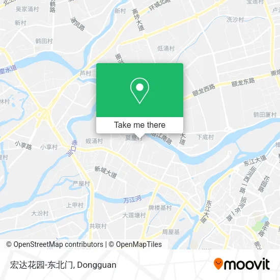 宏达花园-东北门 map