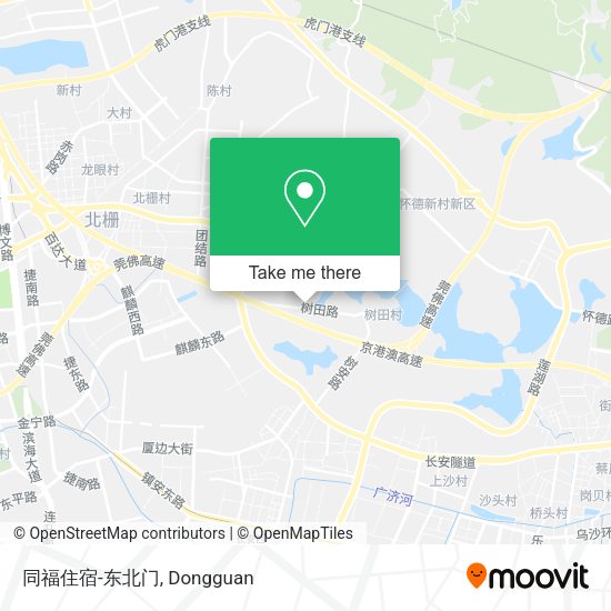 同福住宿-东北门 map